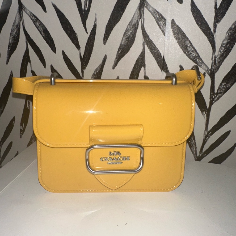 Coach Glossy Yellow Crossbody Bag